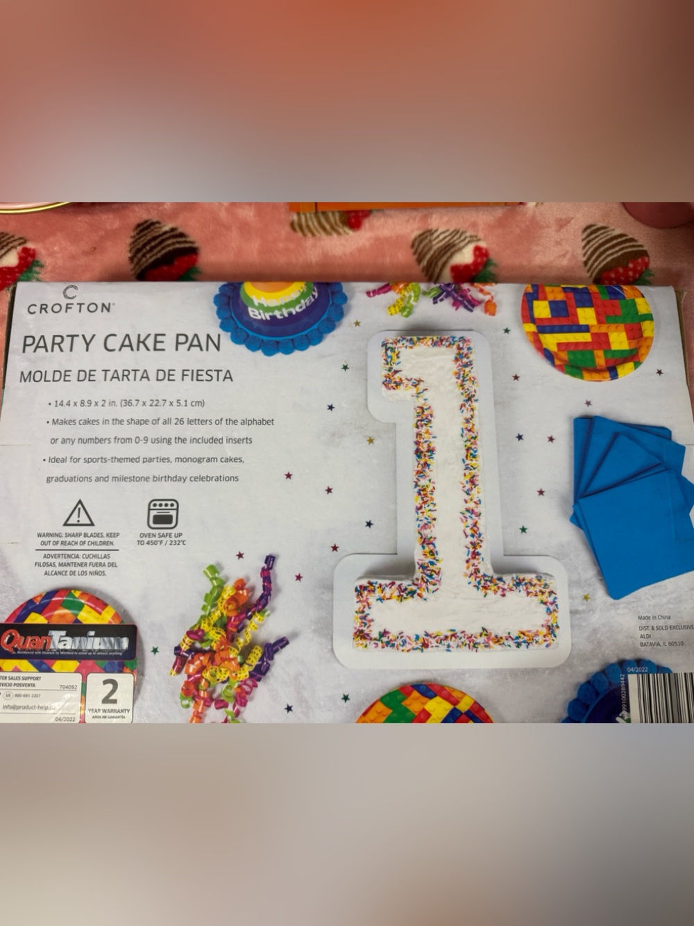 Party Cake Pan Numbers & Letters - Picture 2 of 2